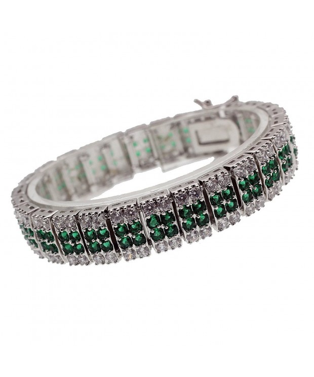 Tennis Bracelets Sterling Zirconia Peridot