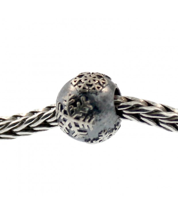 Authentic Trollbeads Sterling 11273 Snowball