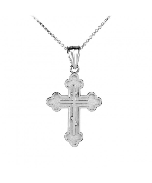Sterling Eastern Orthodox Pendant Necklace