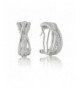 SilverLuxe Sterling Zirconia Highway Earring