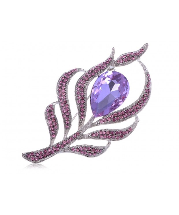 Alilang Antique Amethyst Center Rhinestone