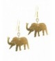 Maisha Trade Hammered Elephant Earring