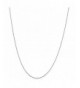 White Solid Cable Necklace Inches