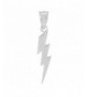 Polish Sterling Silver Lightning Pendant