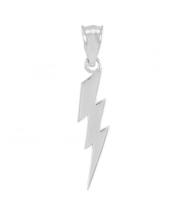 Polish Sterling Silver Lightning Pendant