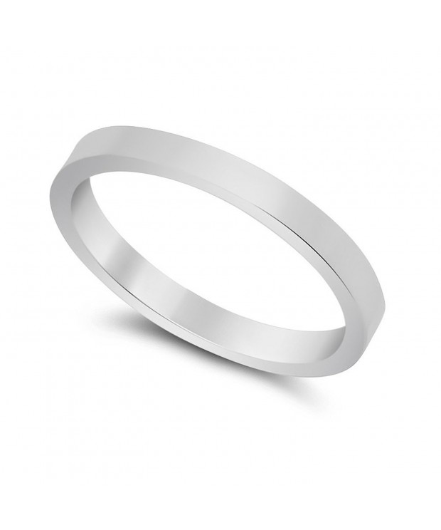 Sterling Silver Nickel Free Edged Wedding