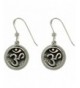 Hindu Symbol Sterling Silver Earrings