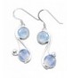 Moonstone Silver Earrings Sterling Jewelry