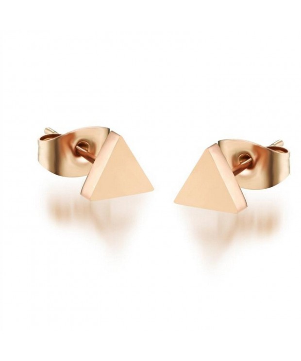 Plated Stainless Steel Earrings Triangle