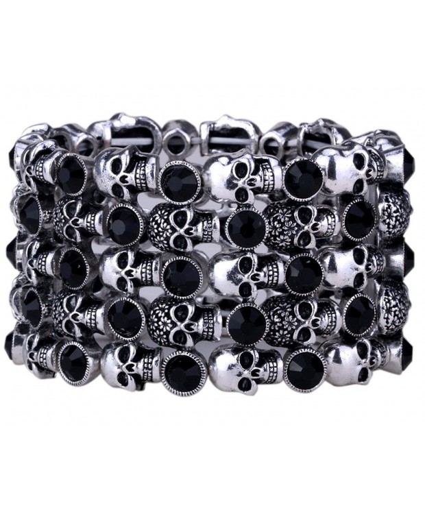 Jewelry Skeleton Stacket Crystal Bracelet