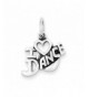 Sterling Silver Antiqued Dance Charm