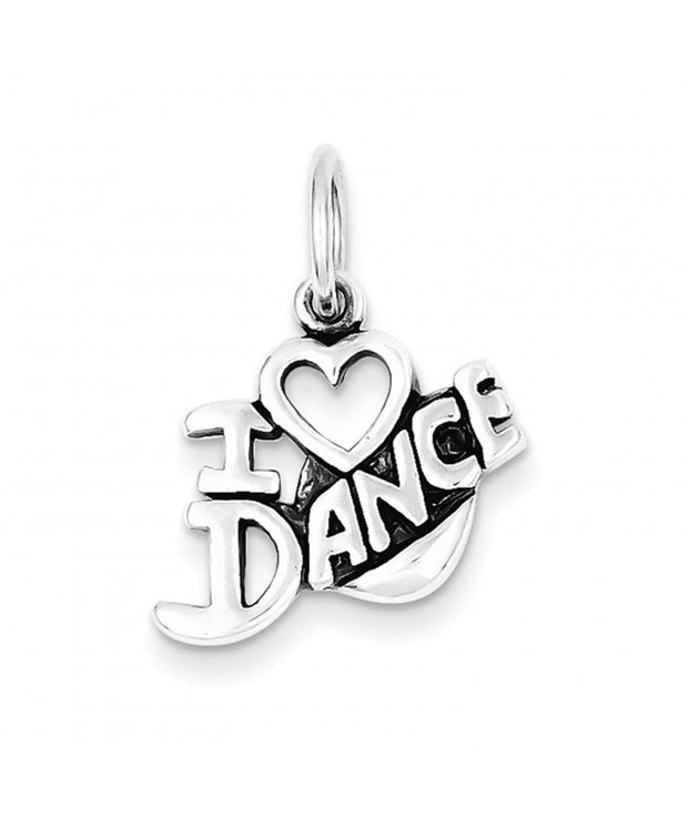 Sterling Silver Antiqued Dance Charm