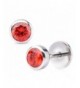 ComfyEarrings Ruby Bezel Stud Earrings