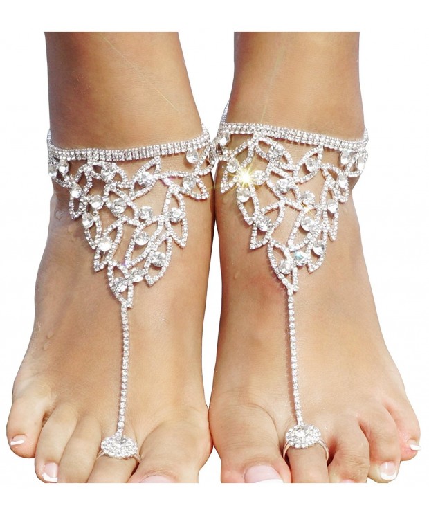 Bienvenu Rhinestone Barefoot Bridemaids Sliver_4