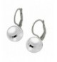Sterling Silver Ball Lever Earrings