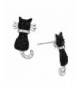 Liavys Black Cat Fashionable Earrings