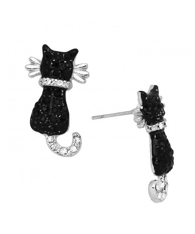 Liavys Black Cat Fashionable Earrings