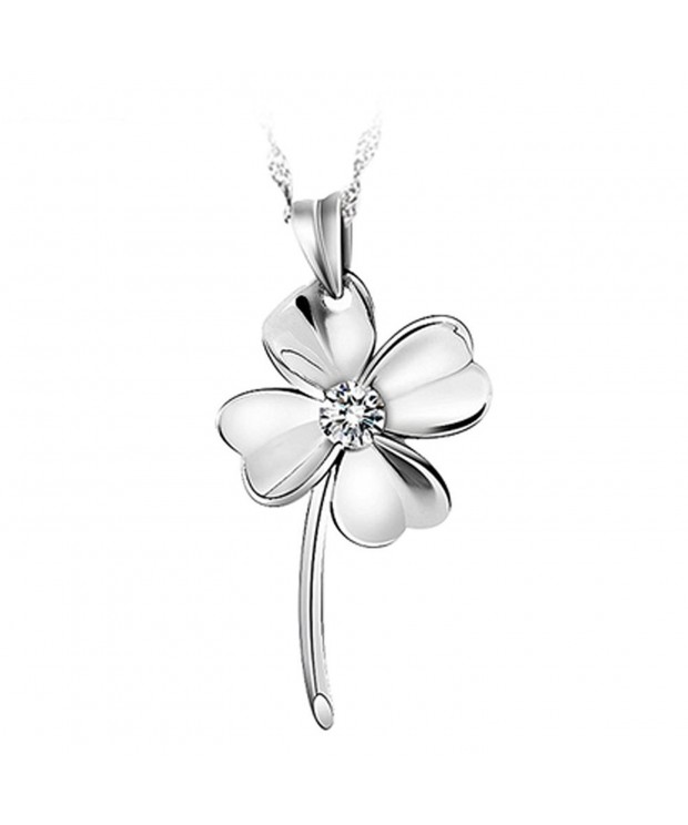 Chaomingzhen Sterling Zirconia Pendant Necklace