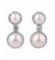 Sterling Silver Zirconia Simulated Earrings