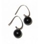Obsidian Earrings Spheres Natural Healing