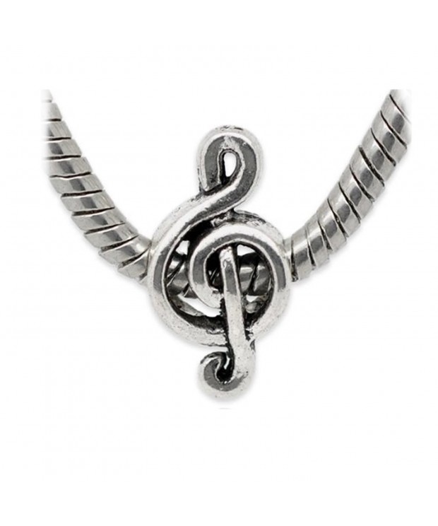 Music Charm Spacer Snake Bracelet