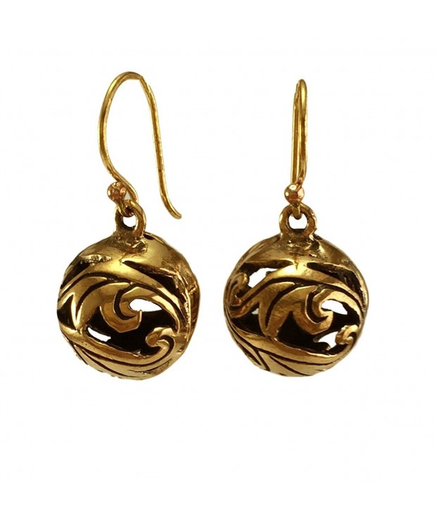 Bronze Filigree Dangle Earrings Jewelry
