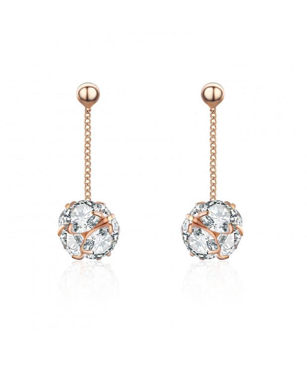 SBLING Plated Cubic Zirconia Earrings