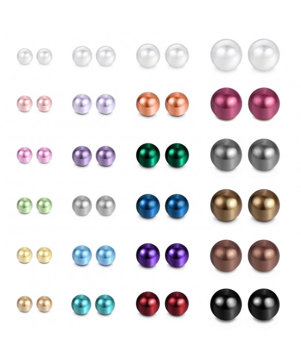 JewelrieShop Pearl Earrings multicolor 4568mm