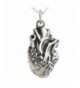 Sterling Silver Anatomical Pendant Necklace