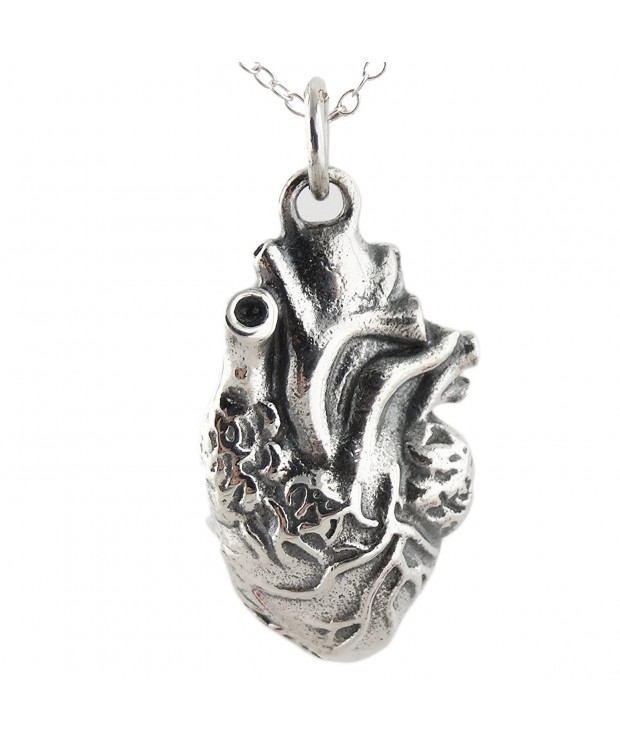 Sterling Silver Anatomical Pendant Necklace