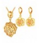 Jewelry Zirconia Pendant Necklace Earrings