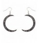 Lux Accessories Celestial Crescent Earrings