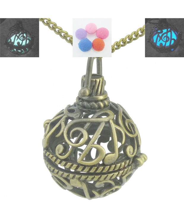 Music Notation Note Locket Necklace