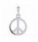 Small Peace Sign Sterling Silver
