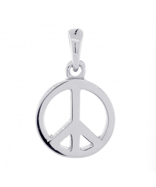 Small Peace Sign Sterling Silver