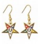 Eastern Symbol Cut Out Ladies Earrings