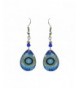 New Teardrop Earrings Mandala Light Blue