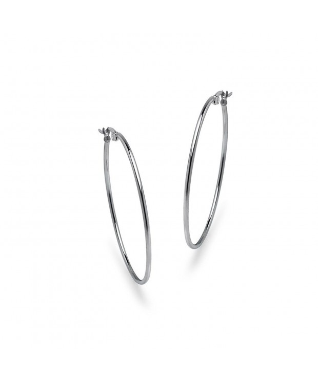 Silver Stainless Steel Earrings Yellow