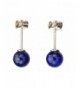 Lapis Stone Sterling Silver Earrings