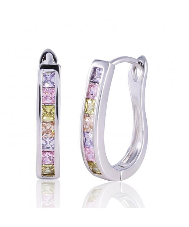 GULICX Earrings Electroplated Zirconia Crystal