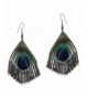 Ruffles Peacock Statement Fashion Earrings