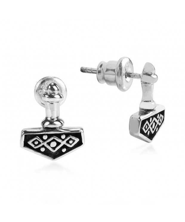 Magnificent Hammer Sterling Silver Earrings