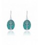 Sterling Silver Natural Turquoise Earrings