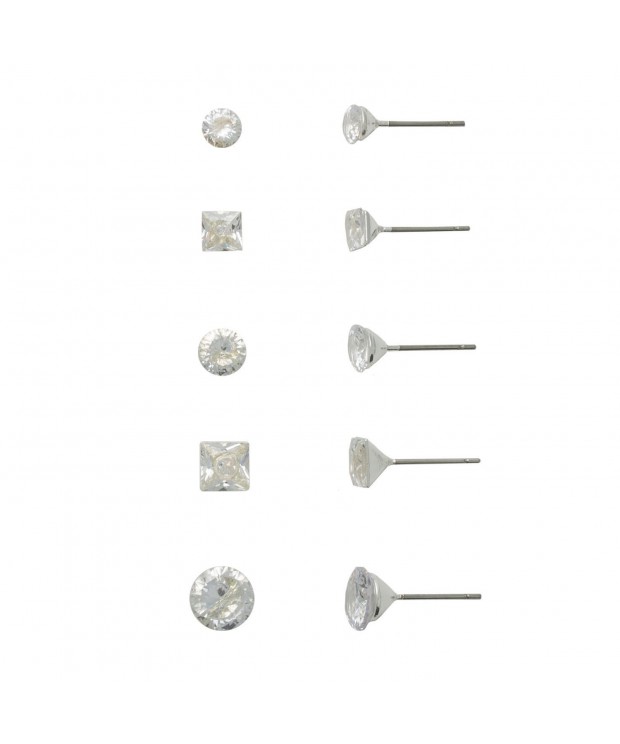 Hypoallergenic Silver Zirconia Earring Sensitive