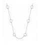 Sterling Silver Karma Station Necklace