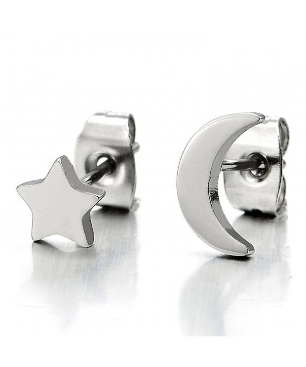 Stainless Steel Plain Earrings Womens