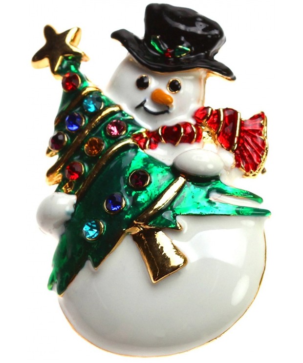 Lova Jewelry Christmas Snowman Pin