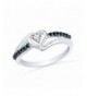 Sterling Silver Round Diamond Promise