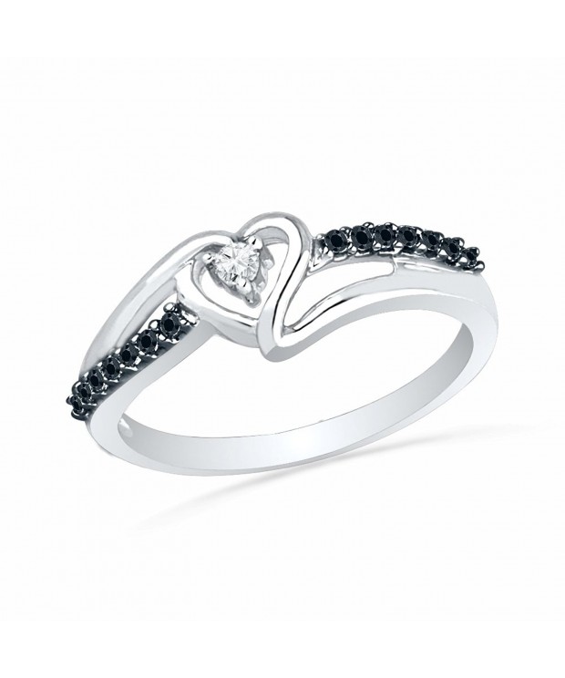 Sterling Silver Round Diamond Promise