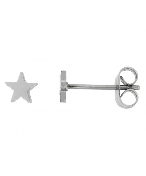Tiny Stainless Steel Star Earrings